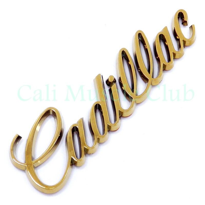 Fleetwood Deville Seville Eldorado Emblem Nameplate Badge Gold Trunk