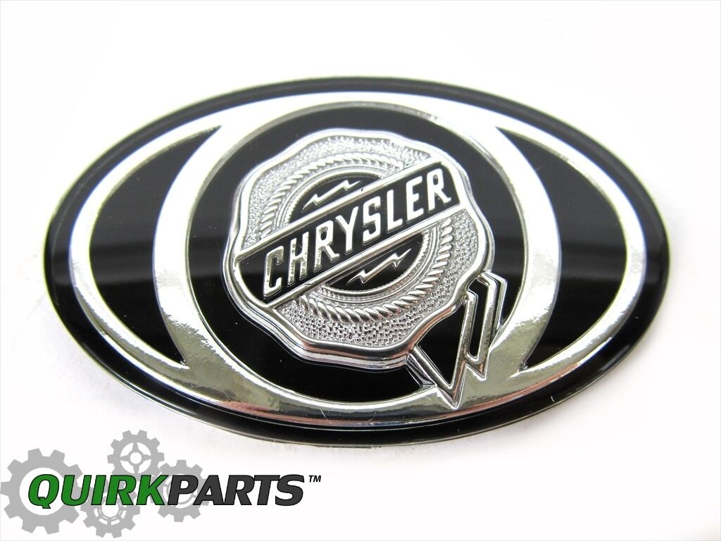 2005-2010 Chrysler 300 S Grille Emblem Decal Badge Silver & Black MOPAR OEM NEW
