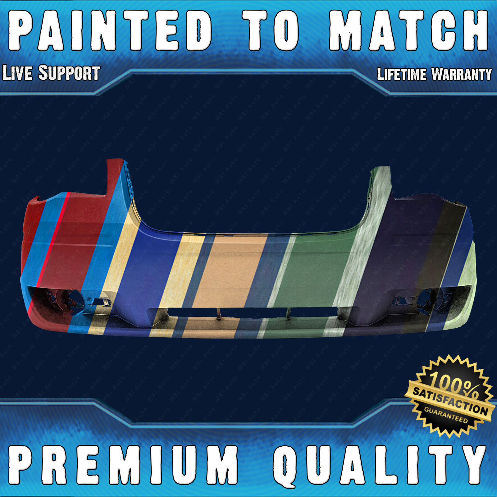 NEW Painted To Match - Front Bumper for 2008 2009 2010 Chrysler Town and Country