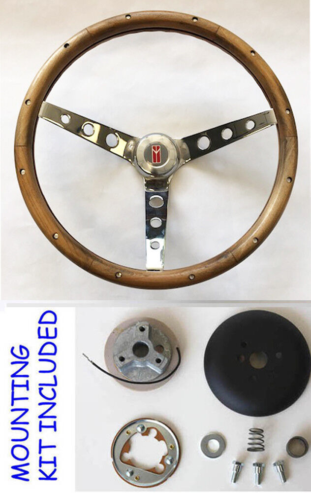 1969-1993 Oldsmobile Cutlass 442 GRANT Walnut Wood Steering Wheel 15\