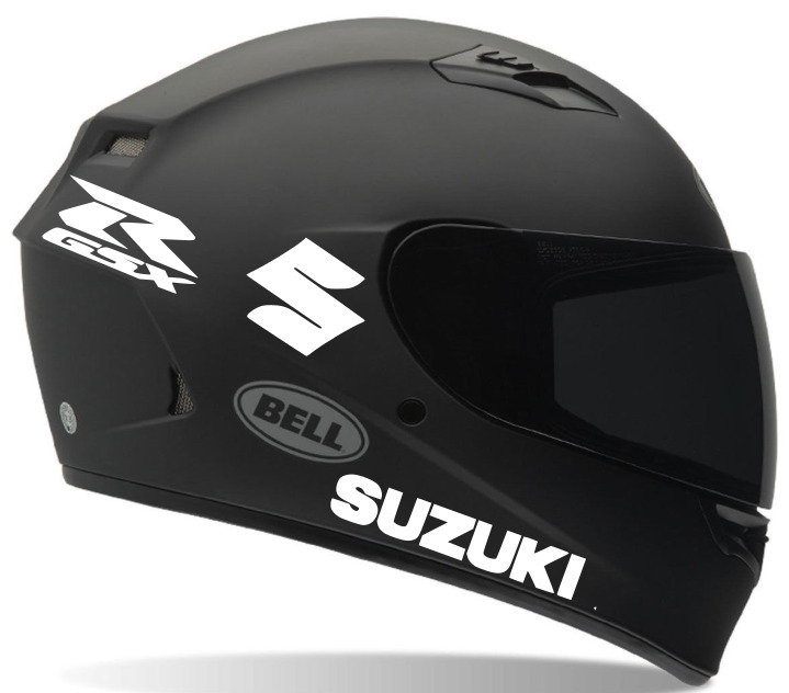  Helmet decals Suzuki R GSX Motorcycle helmet decals, Sticker 4 Suzuki 2 S 2 R