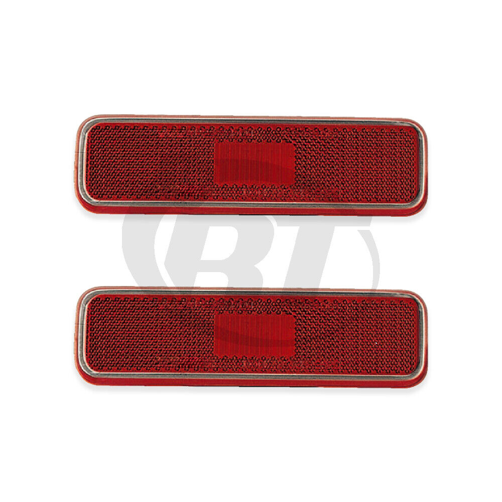 Rear Side Marker Lights Reflectors Pair Set for 78-93 Dodge Omini/Horizon