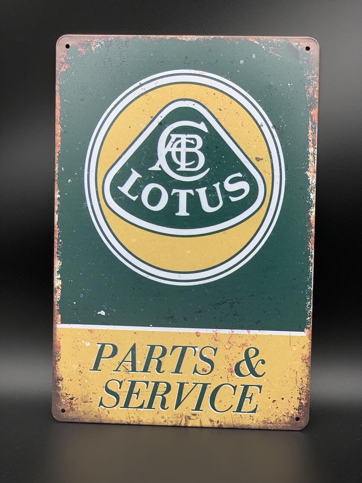 Garage Sign with Lotus Parts & Service