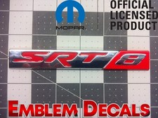 Dodge Challenger SRT8 Spoiler Emblem Decal 2008 2009 2010 2011 2012 2013 2014 picture