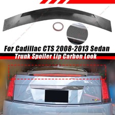 Carbon Fiber Style Rear Trunk Spoiler Wing Lip For Cadillac CTS 2008-2013 Sedan picture