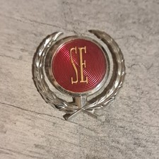 Vintage OEM Mopar Dodge Charger Chrysler Valiant SE Wreath Badge Emblem Logo picture