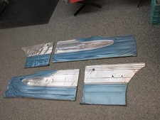 1963 FORD FALCON FUTURA DOOR PANEL SET 2 DOOR SEDAN BLUE ORIGINAL ROUGHT picture