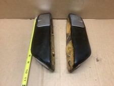 1963 1964 FORD  FAIRLANE LEFT & RIGHT REAR ARMRESTS BLACK  W/  ASHTRAYS 10.5” picture