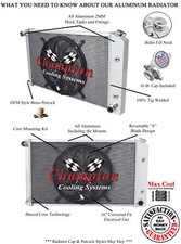 KR Champion 2 Row Radiator,16