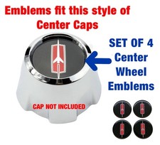 OLDSMOBILE CUTLASS 442 OMEGA WHEEL CENTER Emblem NEW SET of 4 1973-1987 picture
