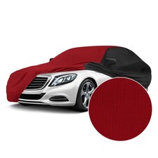 For Chrysler Imperial 75 Satin Stretch Indoor Pure Red Custom Car Cover w Black picture