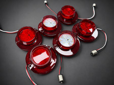 1964 Chevy Impala LED Tail Light Backup Lamp Lens Set 6pc Red Clear Kit picture