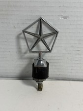 MoPar Pentastar Plymouth Dodge Chrysler Spring Hood Ornament  w/base & nut Vtg picture