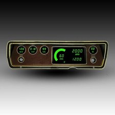 1970-1976 Dodge Duster/Dart LED Digital gauge cluster with Green LEDs picture