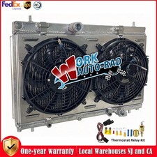 Aluminum Radiator&Shroud Fan For Dodge Neon SRT-4 2003-2005 2004 L4 2.4 MT #2794 picture