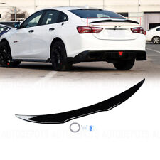 Fits 2016-23 Chevrolet Malibu Factory Style Rear Trunk Spoiler Wing Gloss Black picture