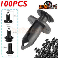 100pc Clips for Hole Plastic Rivets Retainer Fender Bumper Push Pin Fastener 8mm picture
