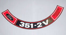  Ford Falcon 351 2V  Engine Air Cleaner Decal  184 $10.95 picture