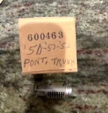 NOS - 1950 1951 1952 Pontiac Trunk Lock  Cylinder, Uncoded, B&S #600463 picture
