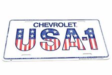 Chevrolet Chevy USA-1 Licensed Aluminum Metal License Plate Sign Tag picture