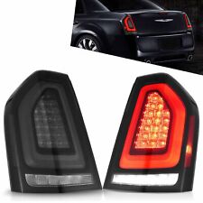 VLAND Tail Lights SMOKED LED For 2011-2014 Chrysler 300 W/Startup Animation L+R picture