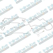 1974-76 Plymouth Duster Complete Power Disc Brake Line Kit Set Tubes Oe Steel picture