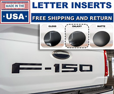 Tailgate Plastic Letters Inserts for Ford F-150 2021, 2022, 2023 in Galaxy Black picture
