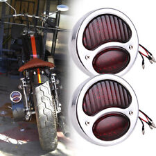 Chrome LED Custom Hot Rat Street Rod Tail Lights w/ Turn Signal For Ford Model A picture