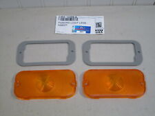 NEW 1964-1967 MERCURY COMET, CYCLONE AMBER PARKING LAMP LENSES, FORD SCRIPT picture