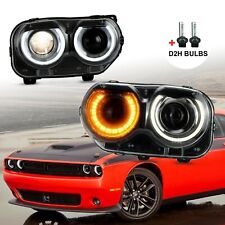 Left + Right Headlight For Dodge Challenger SE R/T 2015-2021 LED DRL RH +LH picture