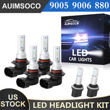 For Cadillac DeVille 2000-2005 Combo LED Headlight lights Fog Bulbs 8000K Blue picture