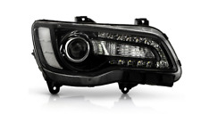 Fit 2015 - 2023 Chrysler 300 Black Halogen LED DRL Projector Headlight Passenger picture
