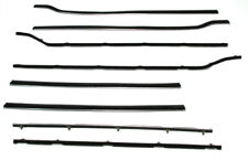 Window Sweeps Weatherstrip for 1962 Plymouth Belvedere Sedan Black Front Rear picture
