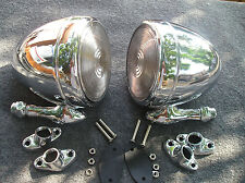 NEW PAIR OF CHROME VINTAGE STYLE DUMMY SPOT LIGHTS  picture