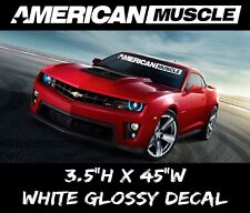 AMERICAN MUSCLE CAR MURICA Windshield Banner Premium Decal Sticker Racing US 341 picture