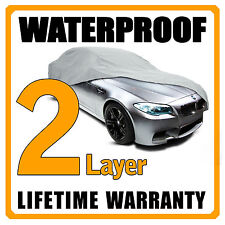 2 Layer Car Cover Breathable Waterproof Layers Outdoor Indoor Fleece Lining Fit picture