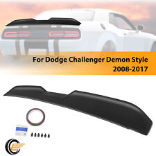 For 2008-2017 Dodge Challenger Demon Style Black Painted Rear Trunk Spoiler Wing picture