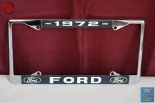 1972 Ford Car Pick Up Truck Front Rear License Plate Holder Chrome Frame New picture