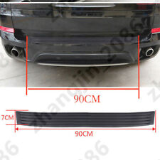 Car Rear Bumper Guard Protector Trim Cover Sill Plate Trunk Rubber Pad Kit Black picture