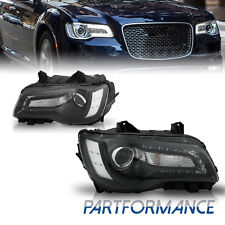 Pair LED DRL Projector Headlights Headlamps For 2015-2023 Chrysler 300 2PCS picture