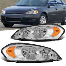 For 2006-2013 Chevrolet Impala Chrome Housing Amber Corner Headlights Assembly picture