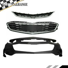 For 2016-2018 Chevrolet Malibu Front Bumper Cover & Upper+Lower Chrome Grille picture