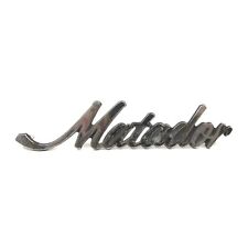 1968-73 AMC MATADOR AMC #3633534 FENDER  SCRIPT BADGE EMBLEM USED VINTAGE EMBLEM picture