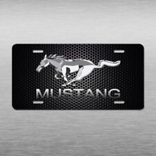 Ford mustang Vehicle License Plate Muscle car Horse Black Aluminum Car Tag picture