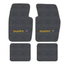 Plymouth Duster Logo Cutpile Carpet Floor Mats - Choose Mat Color And Logo picture