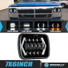 For Dodge D100 D150 D250 D350 1981-1993 LED Headlight High-Low DRL Turn Signal picture