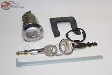 74-93 Mustang Ford Trunk Lock Cylinder Chrome Cap w Keys New picture