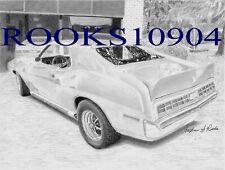 1972 AMC AMX MUSCLE CAR ART PRINT picture