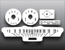 1964 Ford Galaxie Dash Instrument Cluster White Face Gauges picture