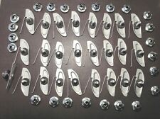 25 NORS fender quarter door moulding clips sealer nuts 1-1/8